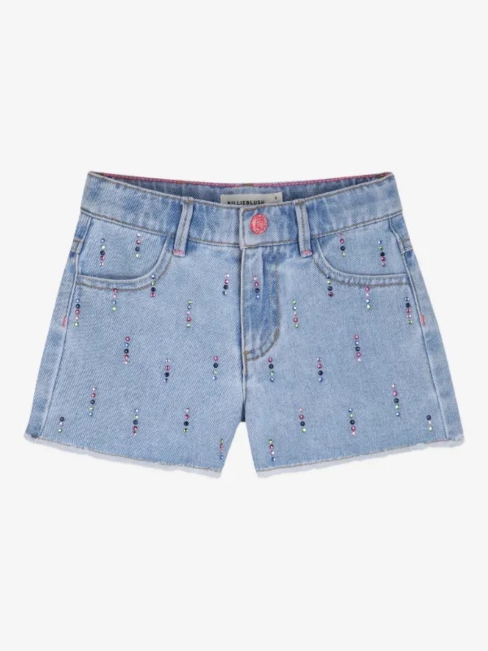 Billieblush crystal-embellished denim shorts